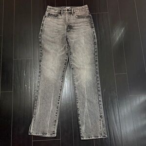 Good American GOOD BOY Washed Black Denim Jeans